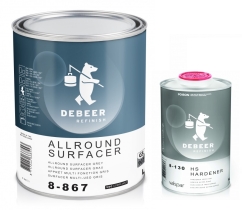 DeBeer HS грунт ALLROUND БЕЛЫЙ/ЧЕРНЫЙ 3Л + отвердитель 1Л HS (7:2)